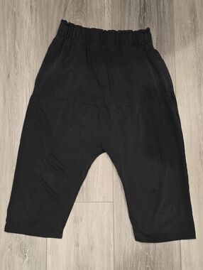 Zara Womens Black/Charcoal Gray Drop-Crotch pants. SIZE MEDIUM